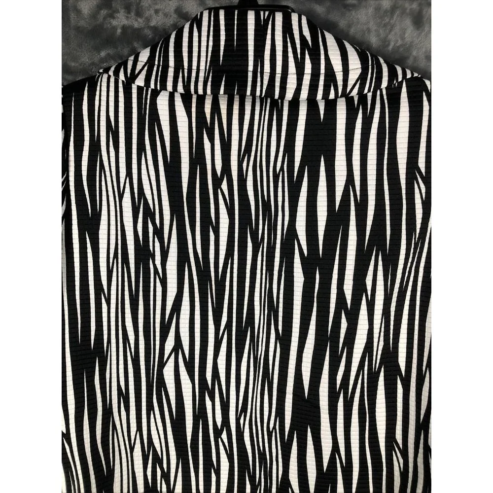 Trevan Blazer Jacket Women’s Size 8 3/4 Length Sleeve Animal Print - Picture 16 of 16